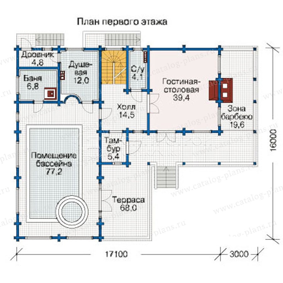 Бани буквой г проект